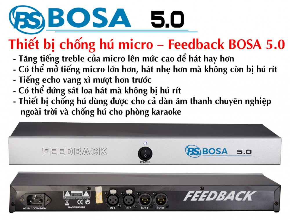 Chống Hú Micro Feedback Bosa 5.0