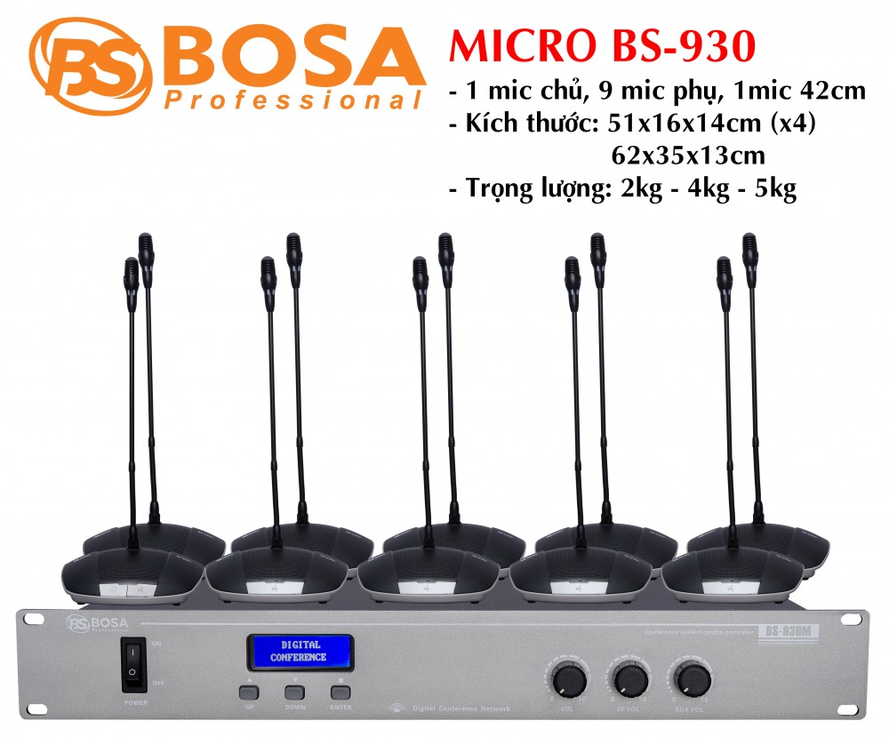 Micro hội nghị bosa BS-930