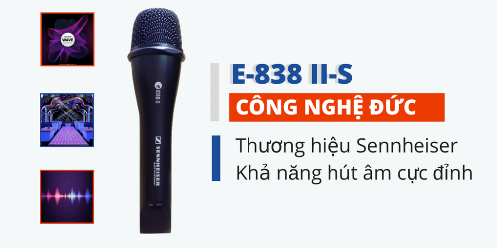 MICRO KARAOKE CÓ DÂY SENNHEISER E838 II