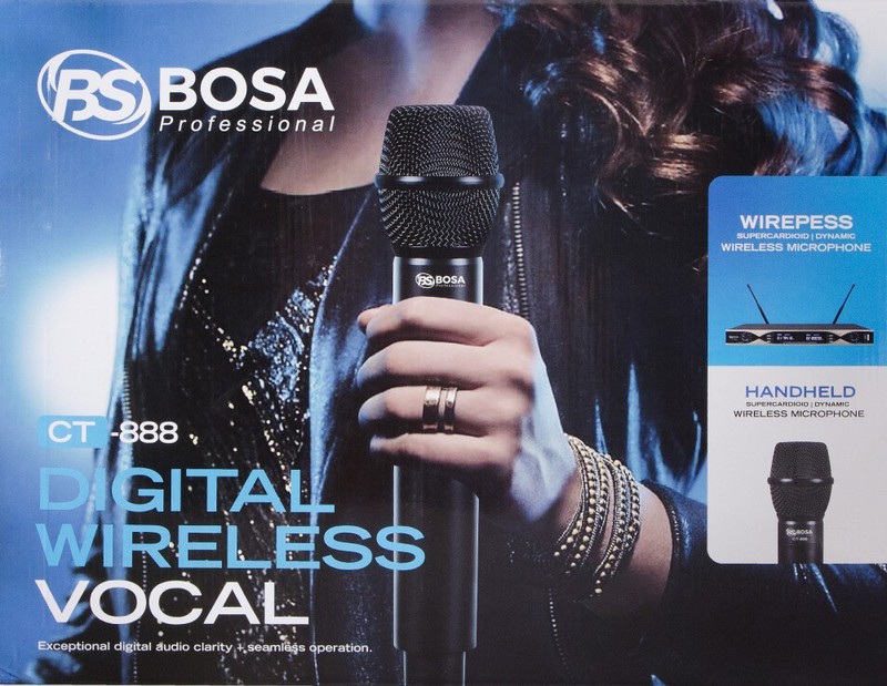 Micro Karaoke không dây BOSA CT 888 - Tặng kèm pin sạc