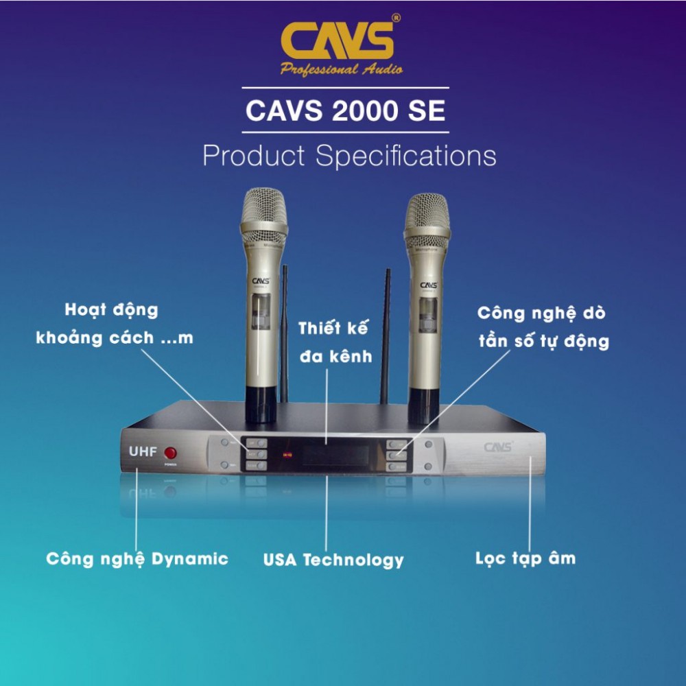 Micro không dây CAVS 2000 SE