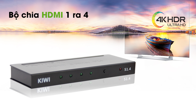 BỘ CHIA HDMI 1 RA 4 KIWI S1.4
