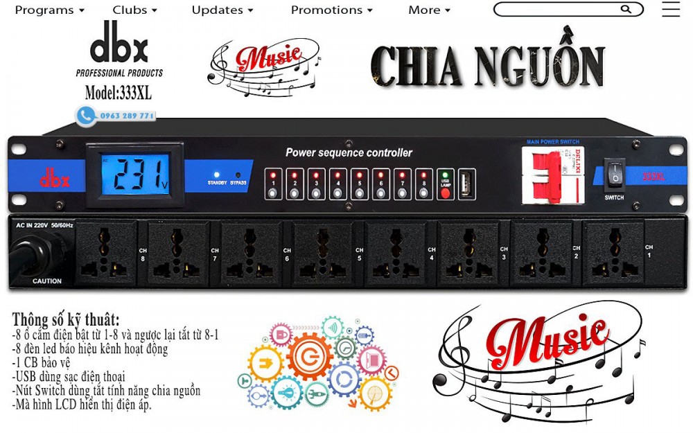 Chia Nguồn Điện Bosa 333XL