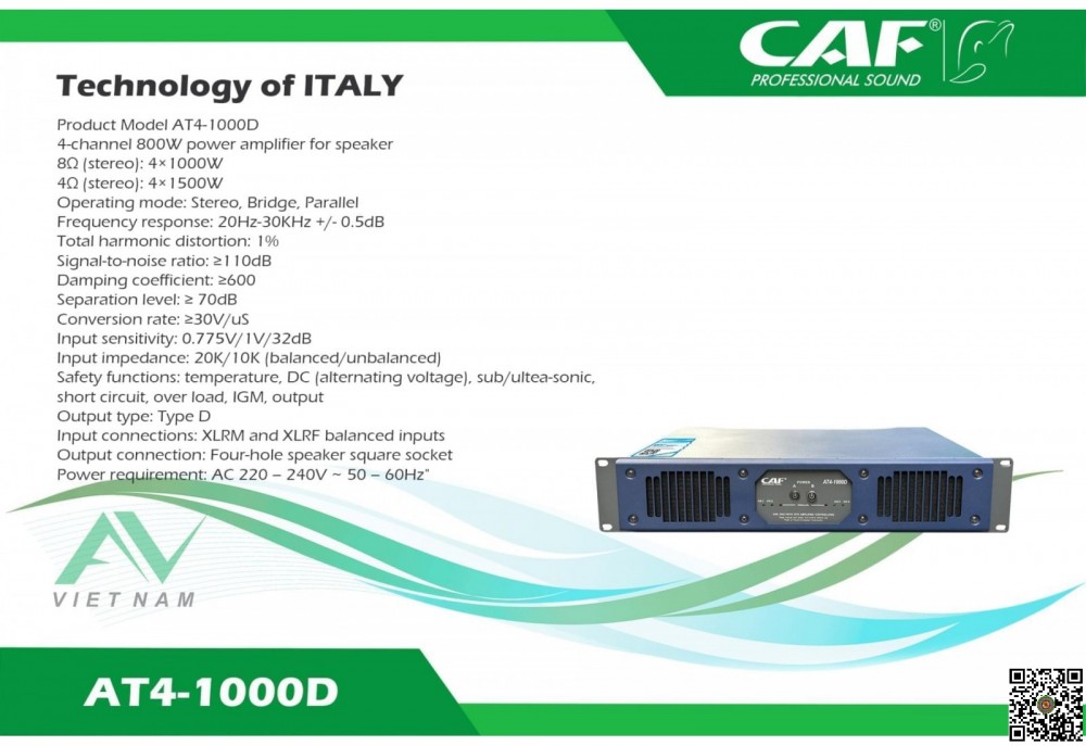 Main Công Suất CAF AT4-1000D