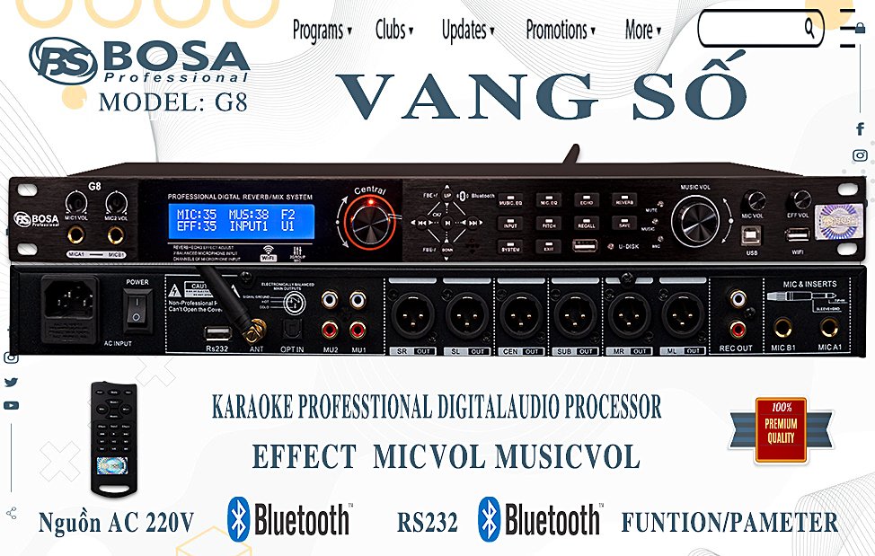 VANG SỐ KARAOKE BOSA G8