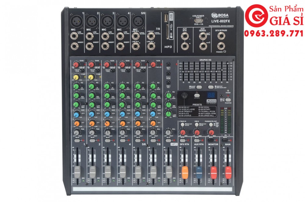 Mixer Bosa 802 FX