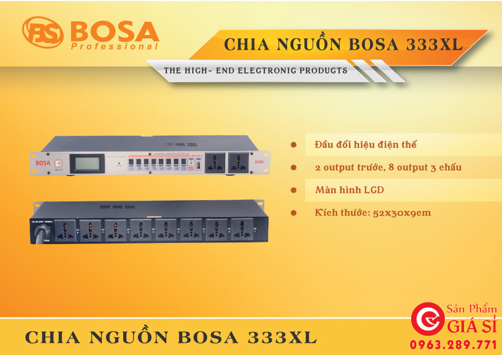 Chia Nguồn Điện Bosa 333XL