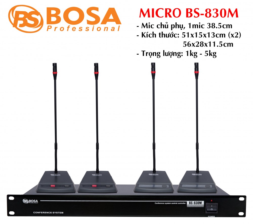 MICRO HỘI NGHỊ BOSA BS-830M