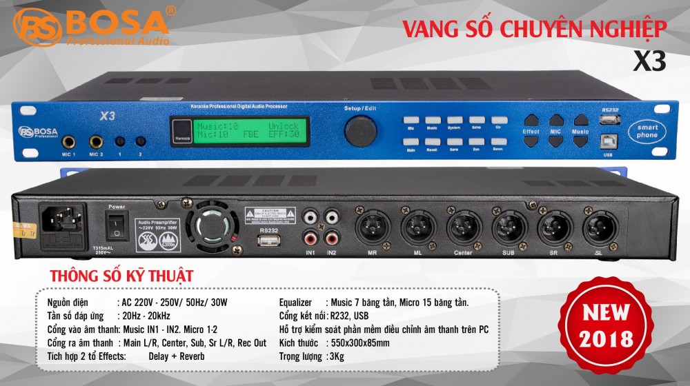 VANG SỐ BOSA X3