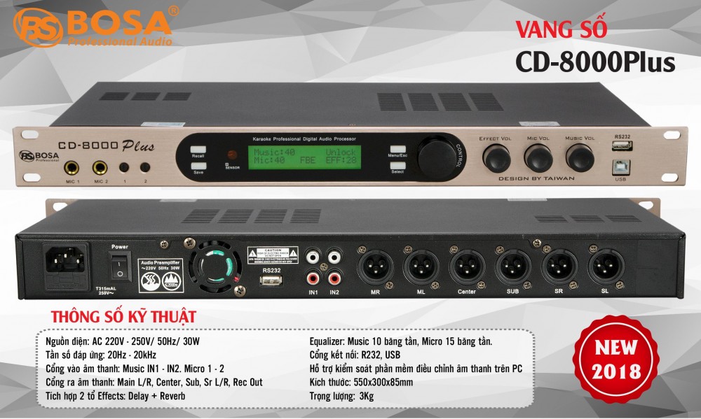 VANG SỐ BOSA CD8000 PLUS