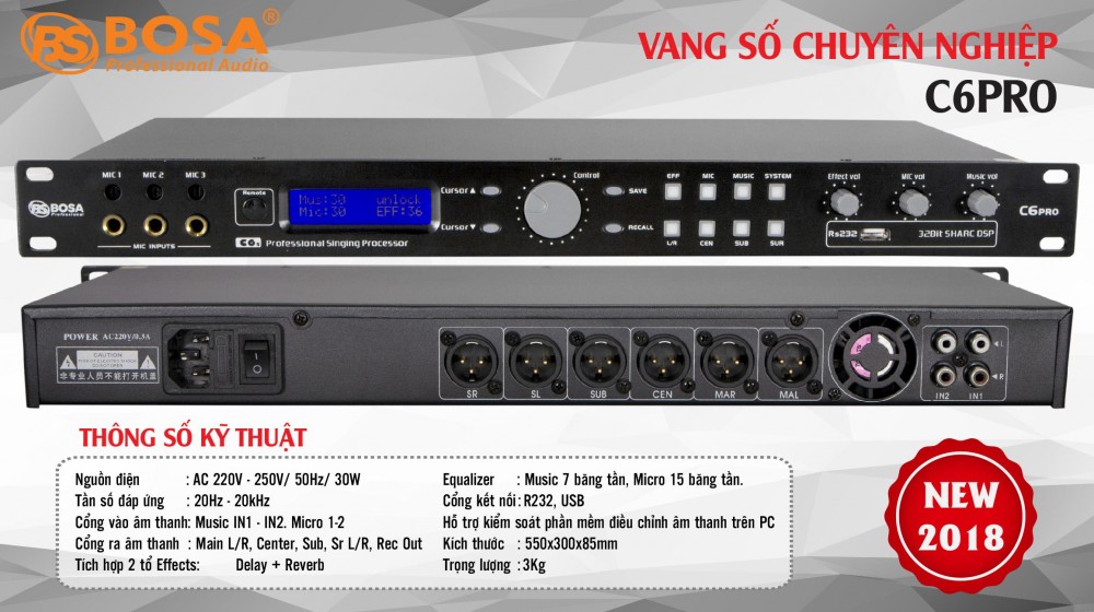 VANG SỐ BOSA C6 PRO