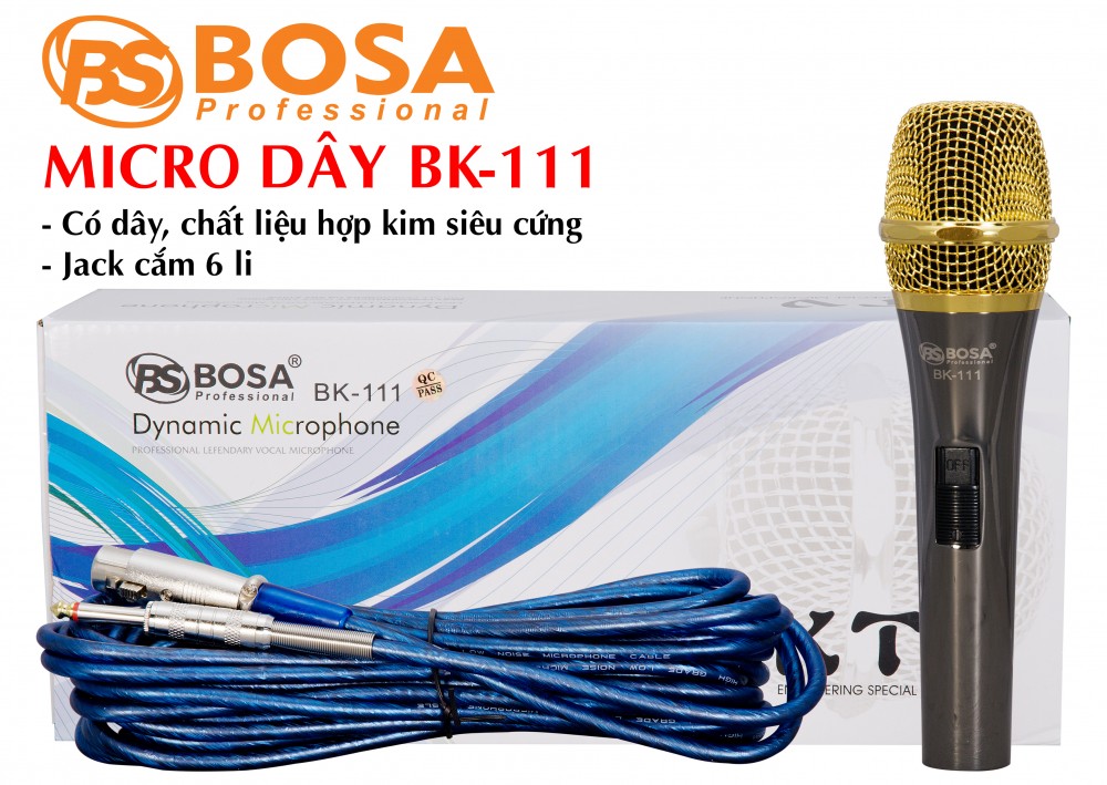 MICRO KARAOKE CÓ DÂY BOSA BK111