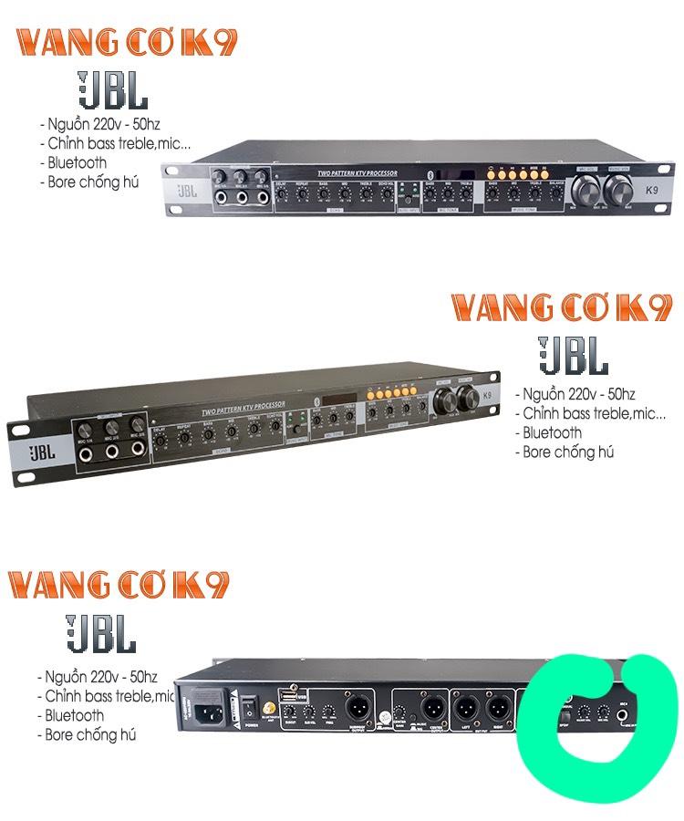 VANG CƠ CHỐNG HÚ JBL K9