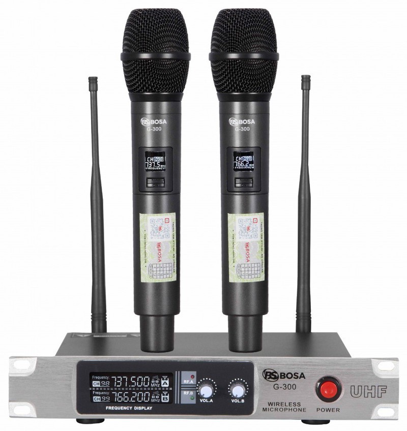 MICRO KARAOKE KHÔNG DÂY BOSA G300 - TẶNG KÈM PIN SẠC