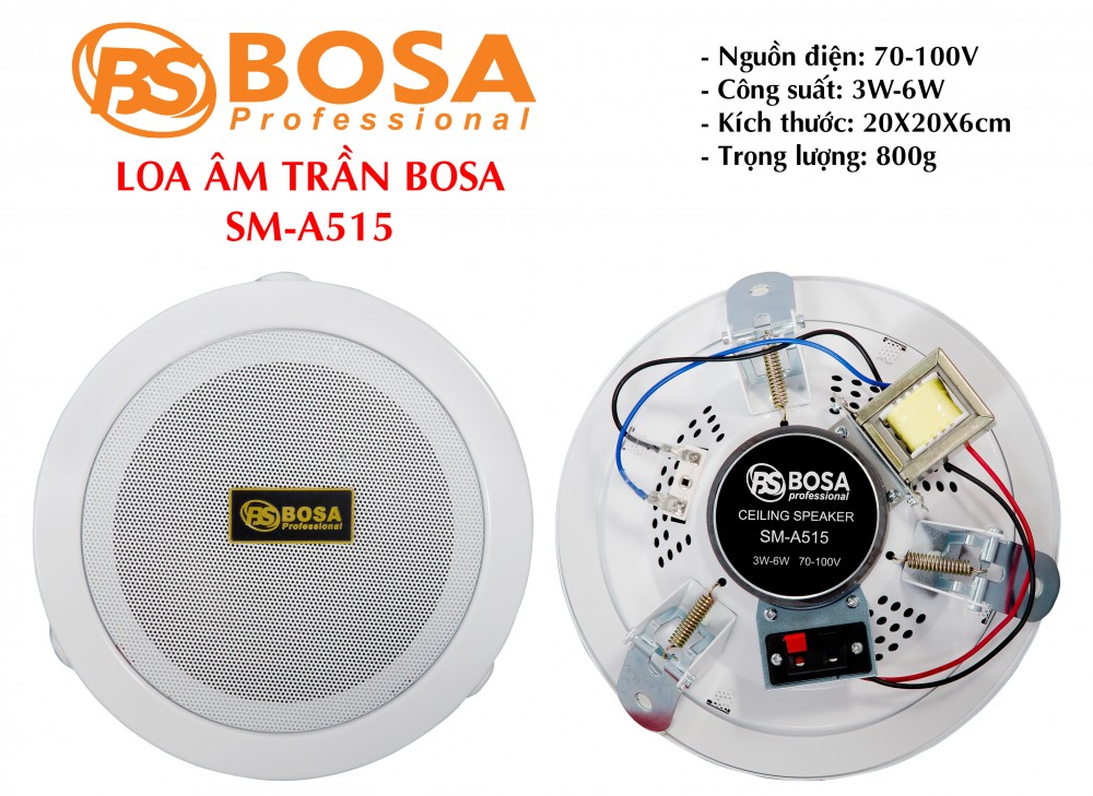 Loa Hội Trường Âm Trần Bosa SM-A515