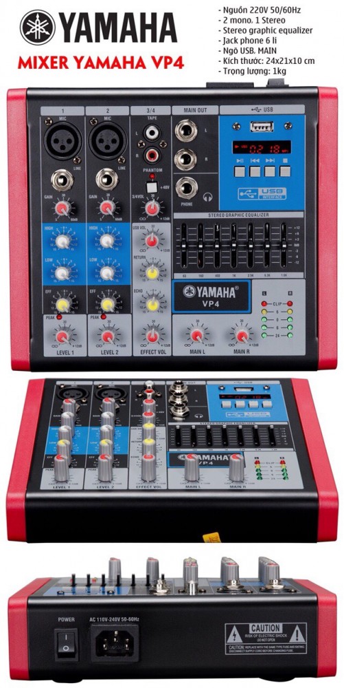 MIXER BÀN YAMAHA VP4