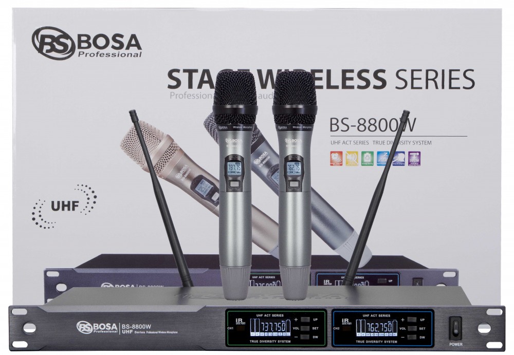 Micro Karaoke Không Dây Bosa BS-8800W ĐEN