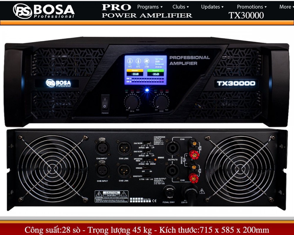 MAIN BOSA TX30000