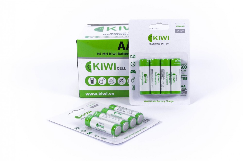 PIN SẠC KIWI AA 3300MAH VỈ 4 VIÊN