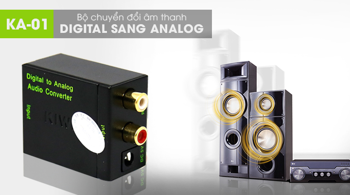 BỘ CHUYỂN ĐỔI ÂM THANH DIGITAL SANG ANALOG KA01