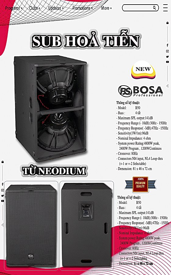 Sub kép 5 tấc hỏa tiễn Bosa - Bass 50