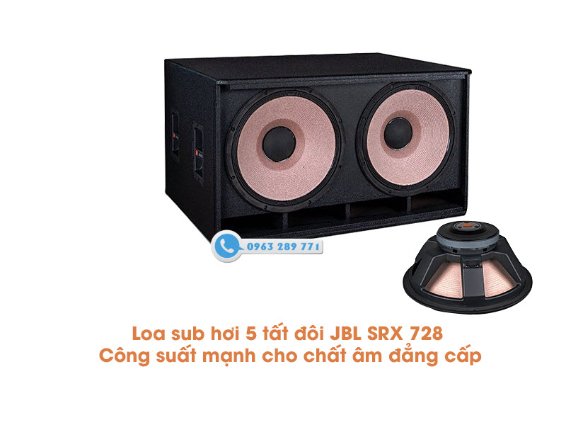 Loa sub hơi 5 tấc đôi JBL SRX 728