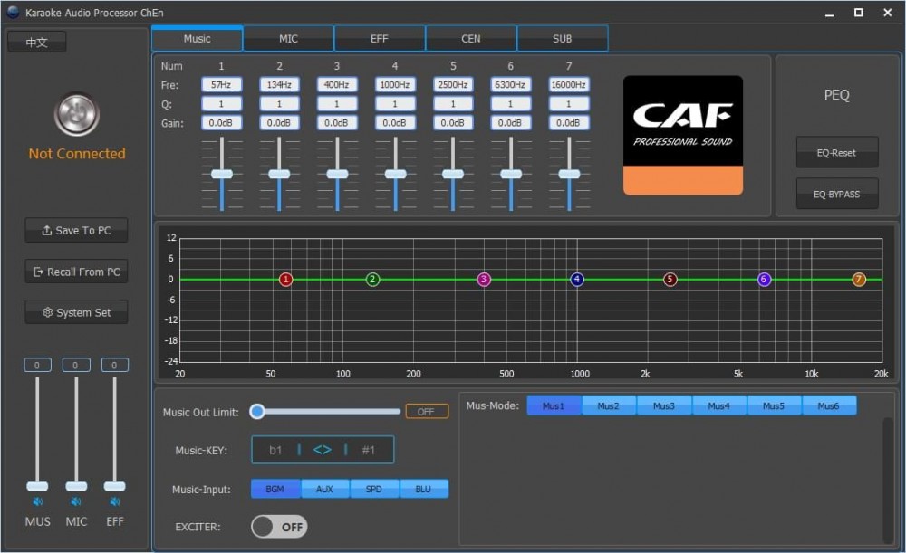 VANG SỐ KARAOKE LAI CƠ CAF EF-A5