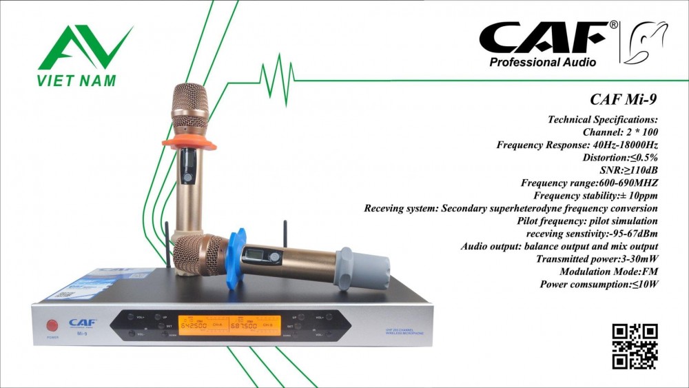 MICRO KARAOKE KHÔNG DÂY CAF MI-9