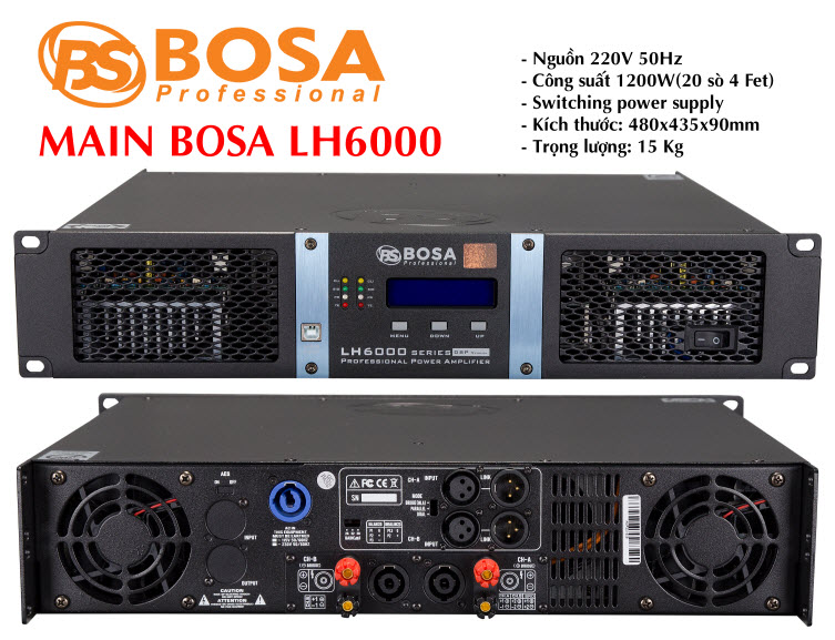 ĐẨY CÔNG SUẤT BOSA LH6000