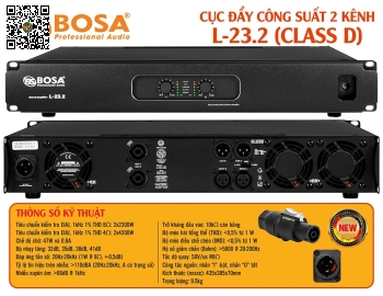 Main Công Suất 2 Kênh Bosa L-23.2