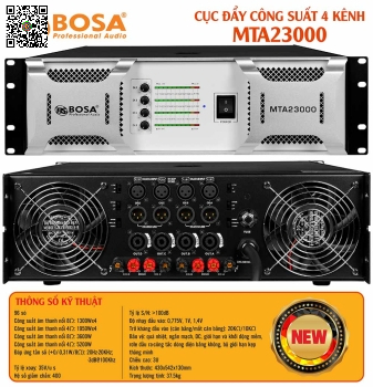 Main Công Suất 4 Kênh Bosa MTA23000