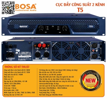 Main Công Suất 2 Kênh Bosa T5