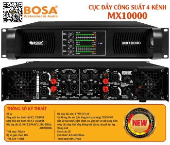 Main Công Suất 4 Kênh Bosa MX10000