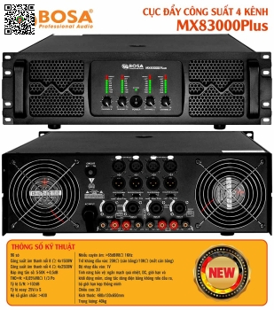 Main Công Suất 4 Kênh Bosa MX83000Plus