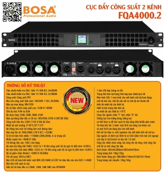 Main Công Suất 2 Kênh Bosa FQA4000.2
