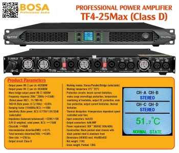 Main Công Suất 4 Kênh Bosa TF4-25Max