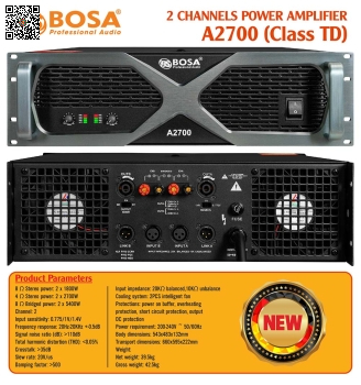 Main Công Suất 2 Kênh Bosa A2700