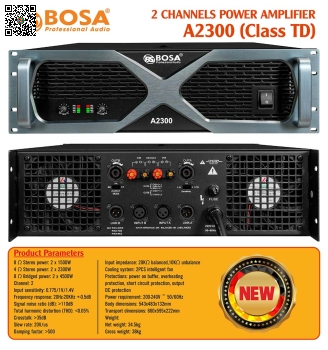 Main Công Suất 2 Kênh Bosa A2300