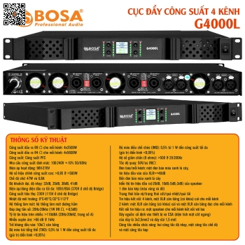 Main Công Suất 4 Kênh Bosa G4000L