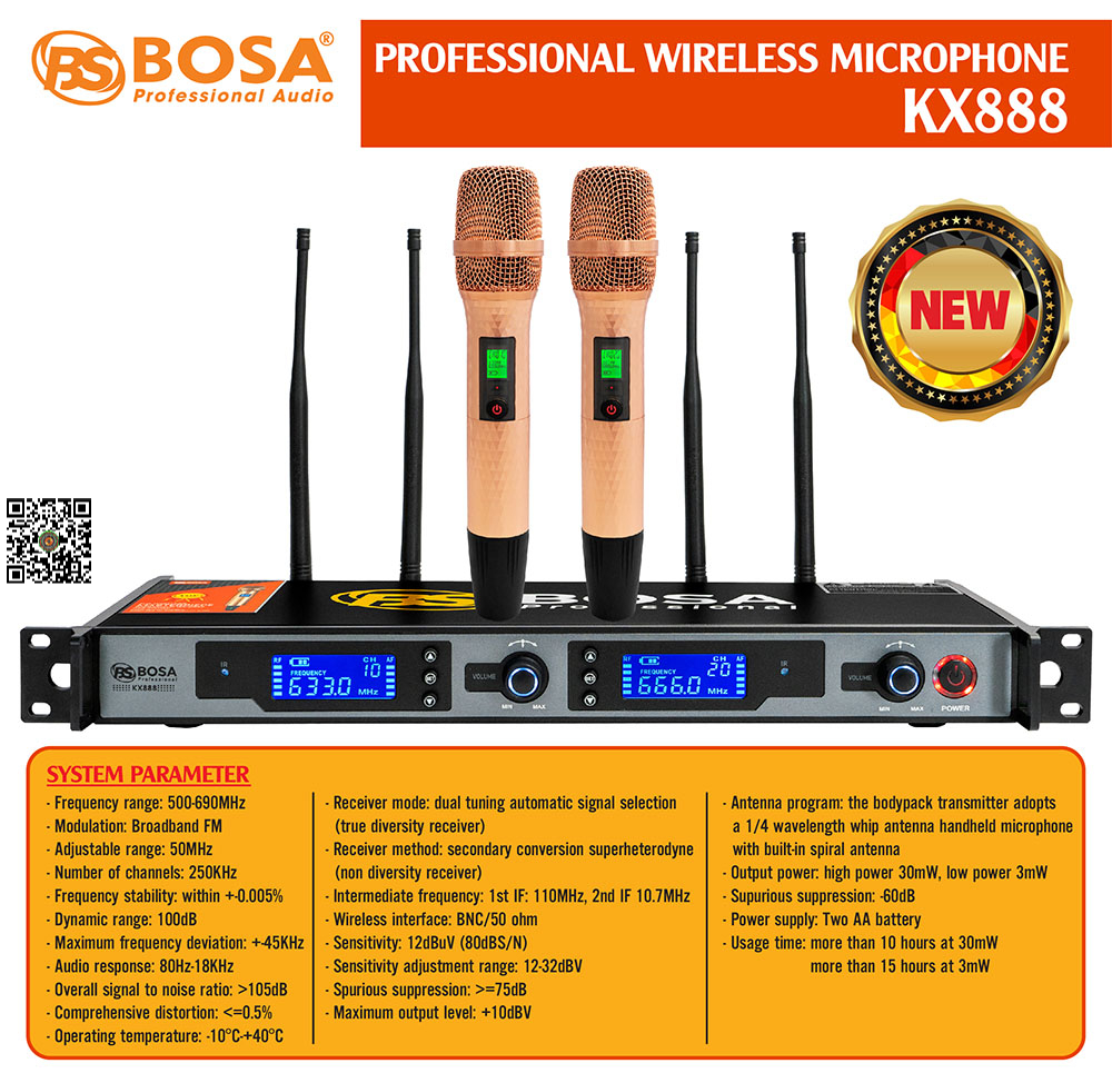 Micro Không Dây Bosa KX888