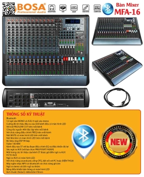 Bàn Mixer Bosa MFA-16 Bluetooth