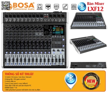 Bàn Mixer Bosa LXF12 Bluetooth