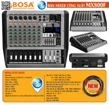Bàn Mixer Công Suất Bosa MX800F Bluetooth