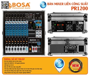 Bàn Mixer Công Suất Bosa PR1200 Bluetooth