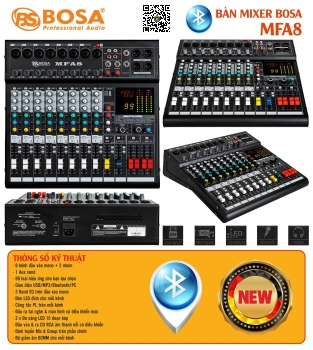 Bàn Mixer Bosa MFA8 Bluetooth