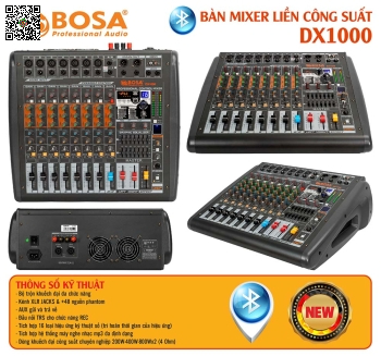 Bàn Mixer Công Suất Bosa DX1000 Bluetooth