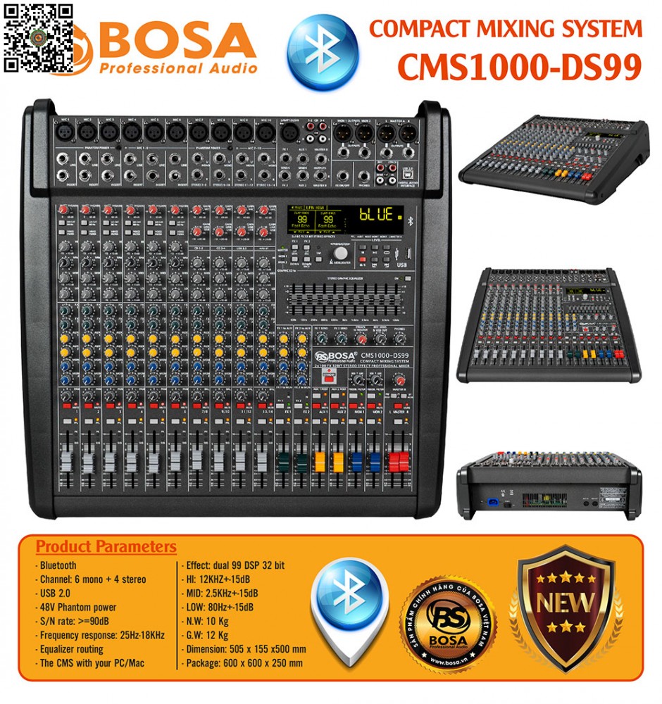 Bàn Mixer Bosa CMS1000-DS99 Bluetooth