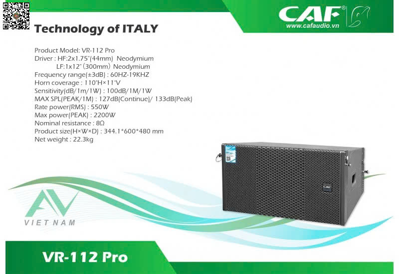 Loa CAF VR-112 Pro